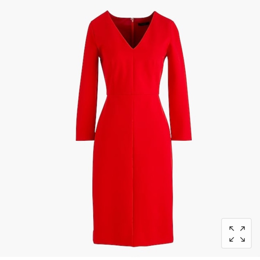 J Crew long sleeve sheath dress in stretch ponte!